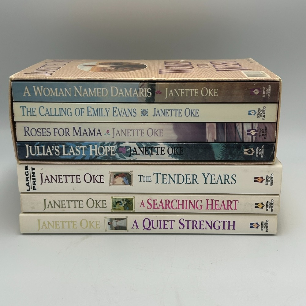 Janette Oke WOMEN OF THE WEST & PRAIRIE LEGACY Christian Western Romance 7 Books